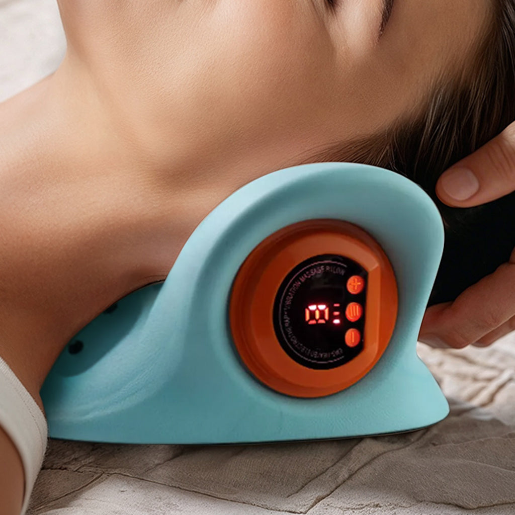 BodyRenew EMS Cervical Neck Massager with Heat & Traction – Deep Neck Relief & Muscle Relaxation.