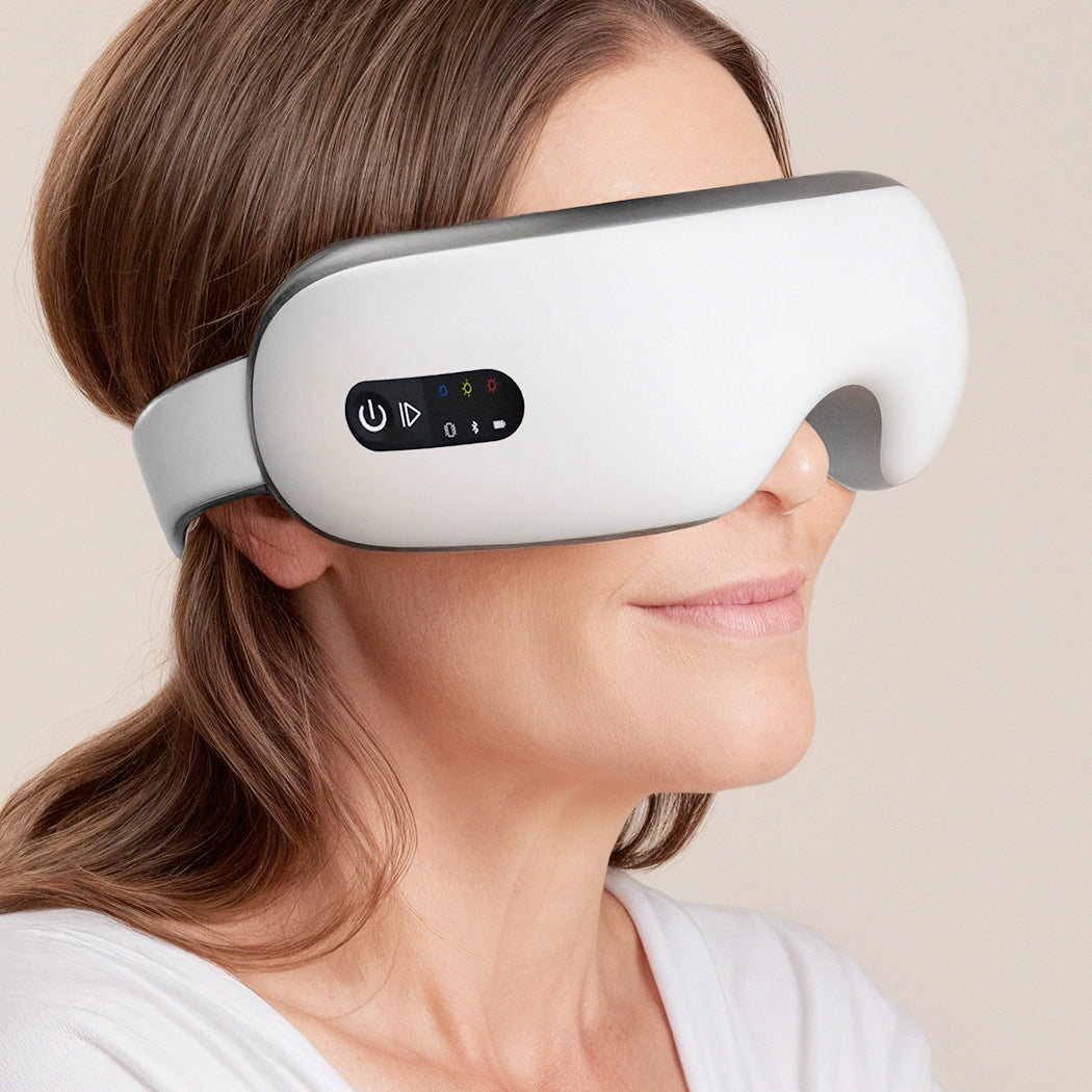 BodyRenew Eye Massager with Heat & Compression – Eye Strain Relief, Headache & Relaxation