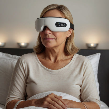 BodyRenew Eye Massager with Heat & Compression – Eye Strain Relief, Headache & Relaxation