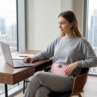 BodyRenew Menstrual Heating Pad with Vibration – Period Cramp & Lower Back Pain Relief