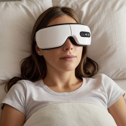 BodyRenew Eye Massager with Heat & Compression – Eye Strain Relief, Headache & Relaxation