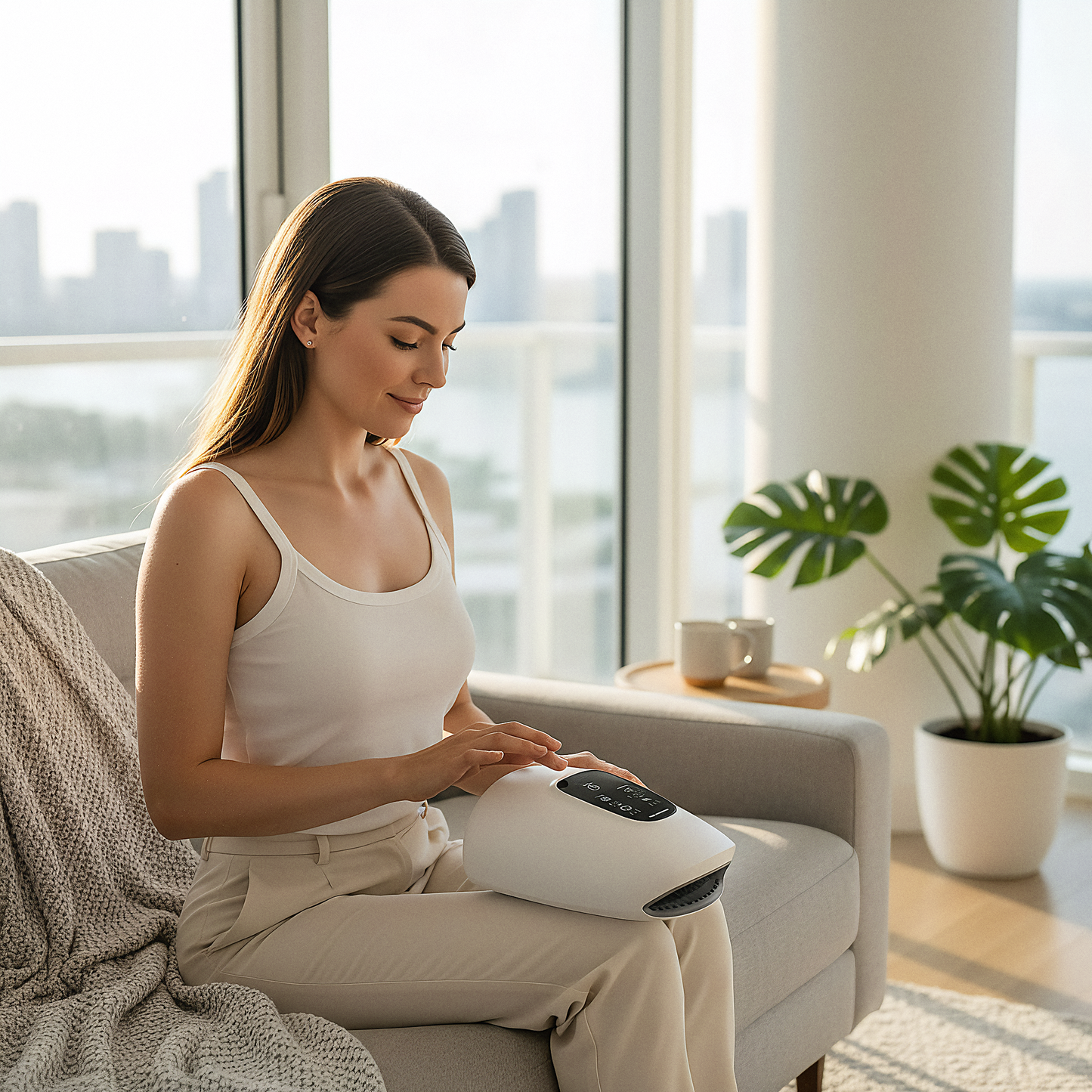 Body Renew Hand Massager with Air Compression & Heat – Cordless Hand & Wrist Pain Relief