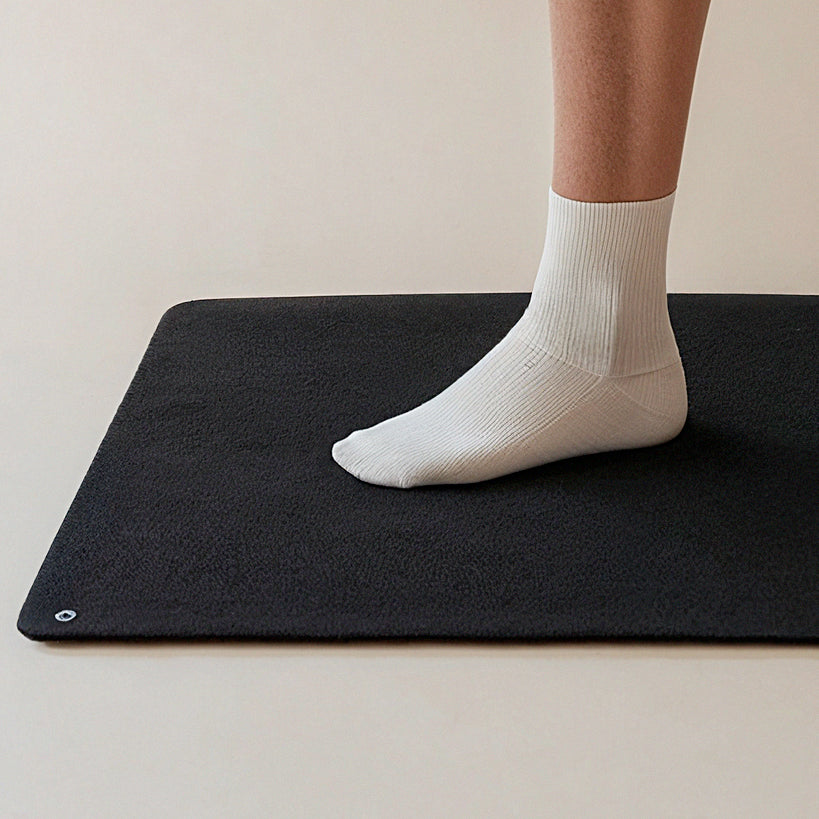 BodyRenew Grounding Mat | Earthing Therapy for Better Sleep, Pain Relief & Wellness, Off-White