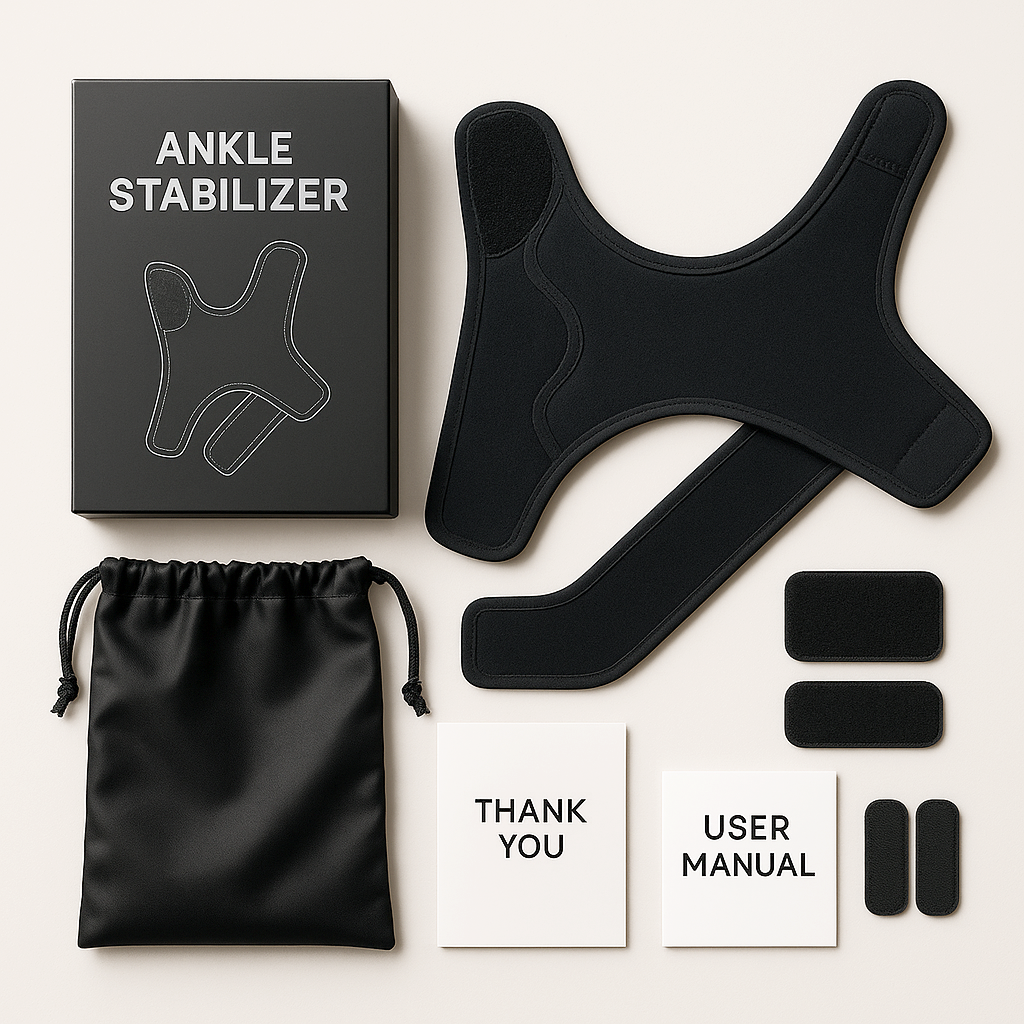 BodyRenew Compression Ankle Brace for Sprains, Stability, Pain Relief & Swelling