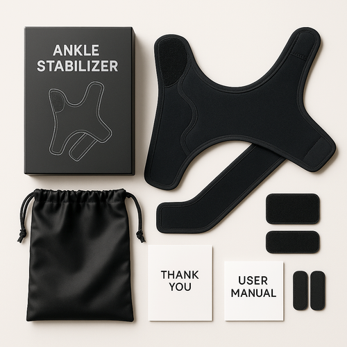 BodyRenew Compression Ankle Brace for Sprains, Stability, Pain Relief & Swelling