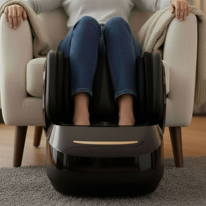 BodyRenew Leg & Foot Massager with Air Compression, Heat & Kneading – Circulation & Relaxation