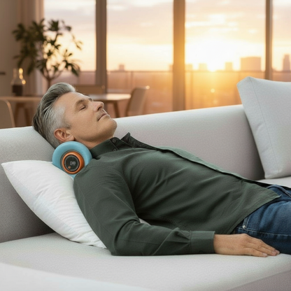 BodyRenew EMS Cervical Neck Massager with Heat & Traction – Deep Neck Relief & Muscle Relaxation.