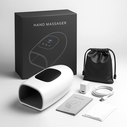 Body Renew Hand Massager with Air Compression & Heat – Cordless Hand & Wrist Pain Relief