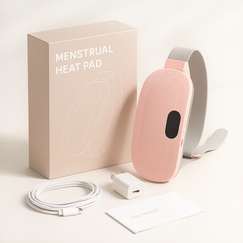 BodyRenew Menstrual Heating Pad with Vibration – Period Cramp & Lower Back Pain Relief