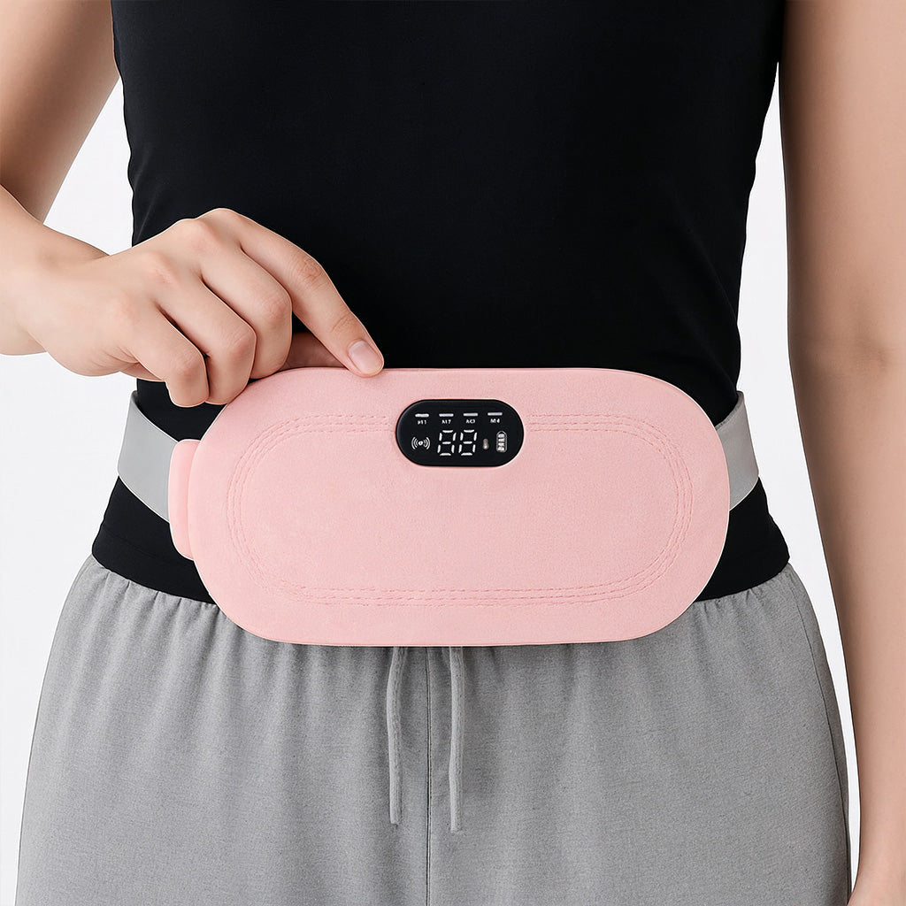 BodyRenew Menstrual Heating Pad with Vibration – Period Cramp & Lower Back Pain Relief