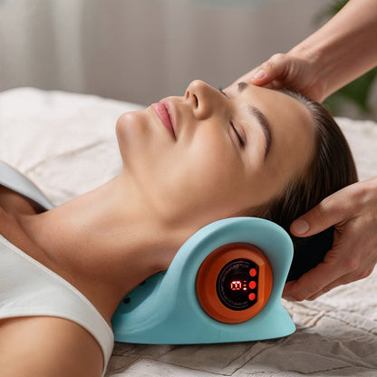 BodyRenew EMS Cervical Neck Massager with Heat & Traction – Deep Neck Relief & Muscle Relaxation.