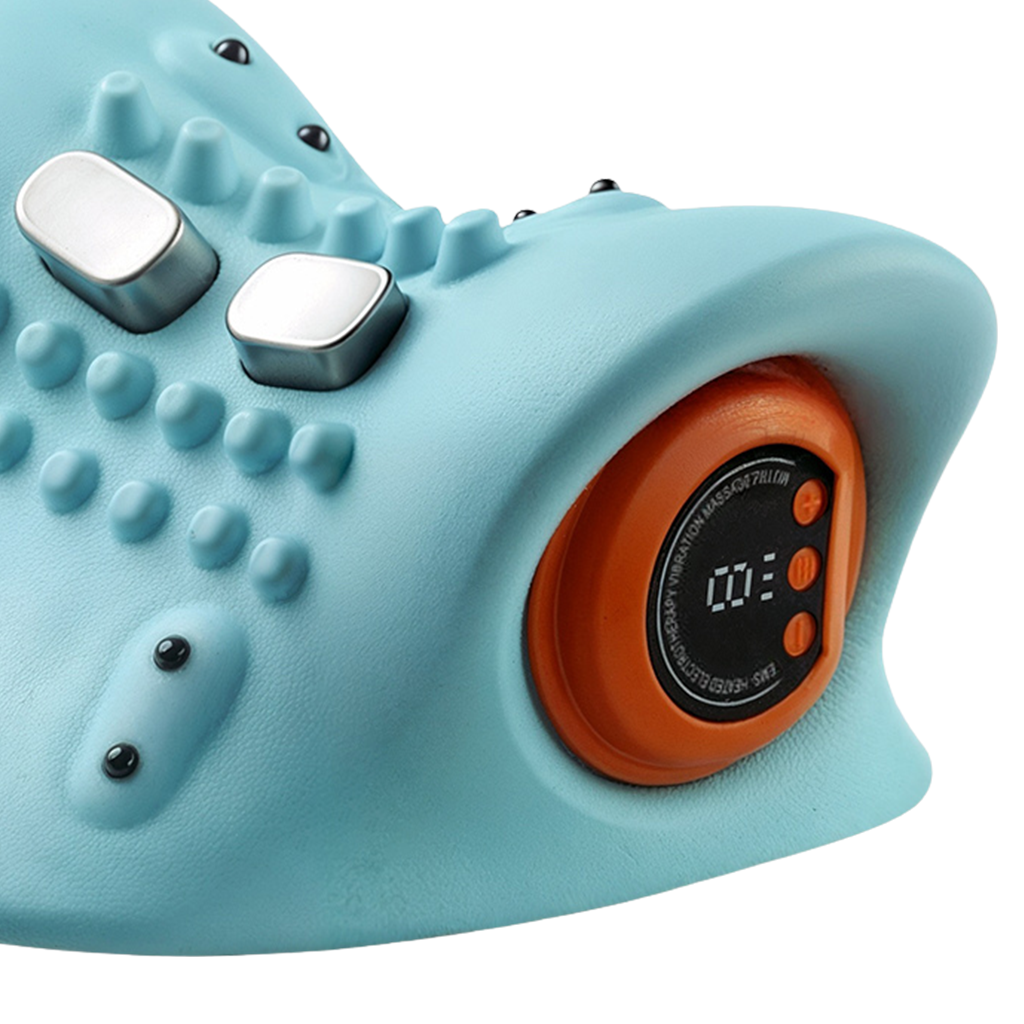 BodyRenew EMS Cervical Neck Massager with Heat & Traction – Deep Neck Relief & Muscle Relaxation.