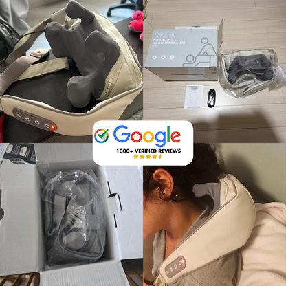 BodyRenew 6D Kneading Neck & Shoulder Massager with Dual Heat – Deep Tissue Pain Relief, Cordless