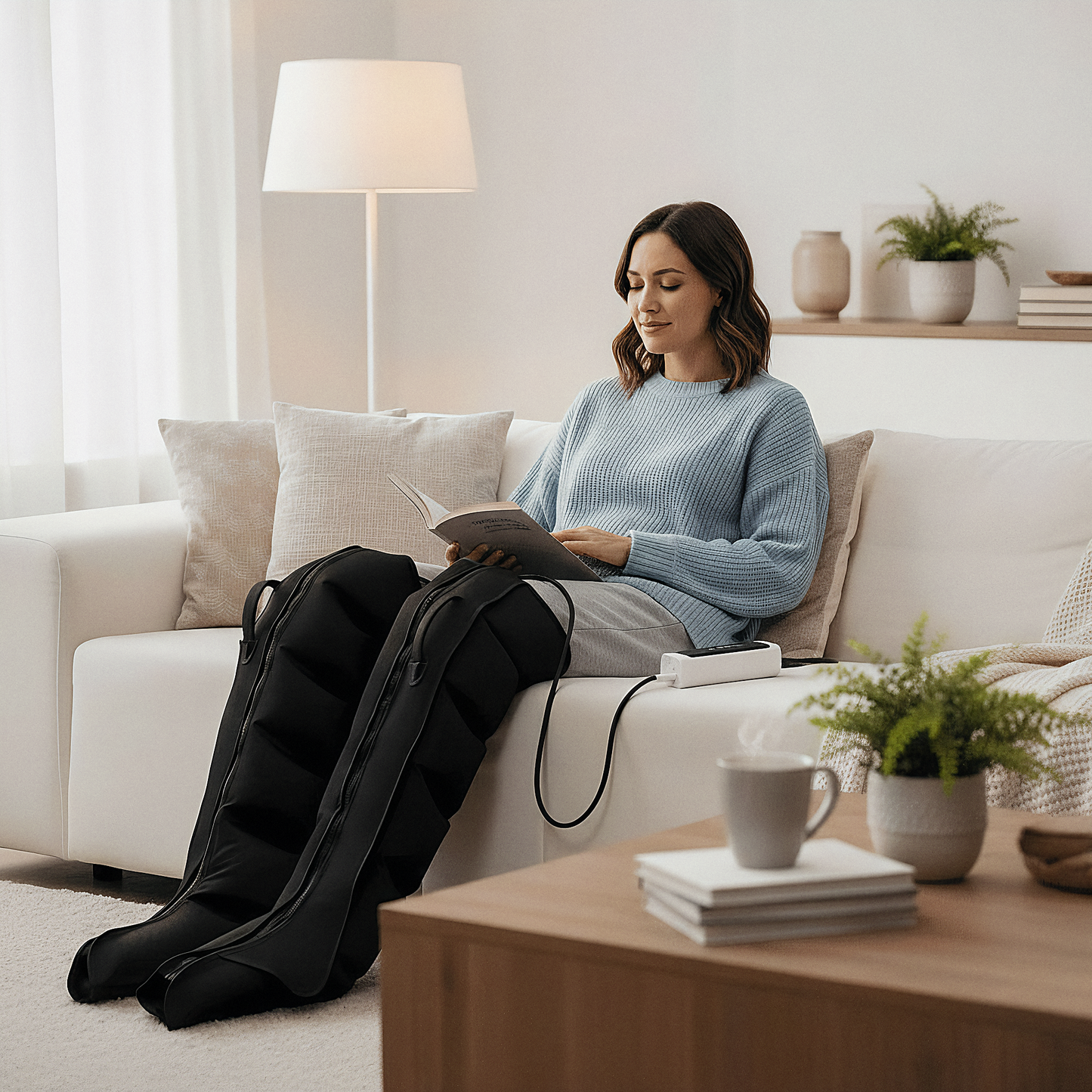 BodyRenew Air Compression Leg Recovery Boots with Sequential Massage – Circulation & Muscle Recovery