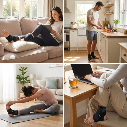 BodyRenew Compression Ankle Brace for Sprains, Stability, Pain Relief & Swelling