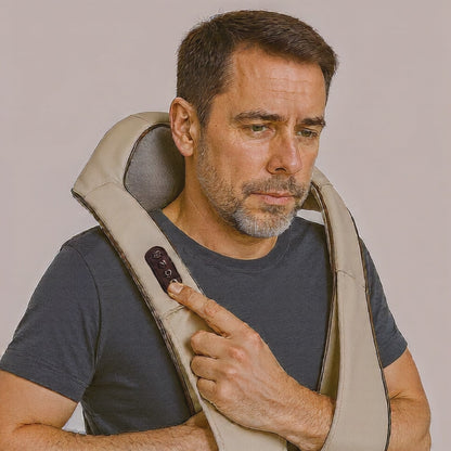 BodyRenew 6D Kneading Neck & Shoulder Massager with Dual Heat – Deep Tissue Pain Relief, Cordless