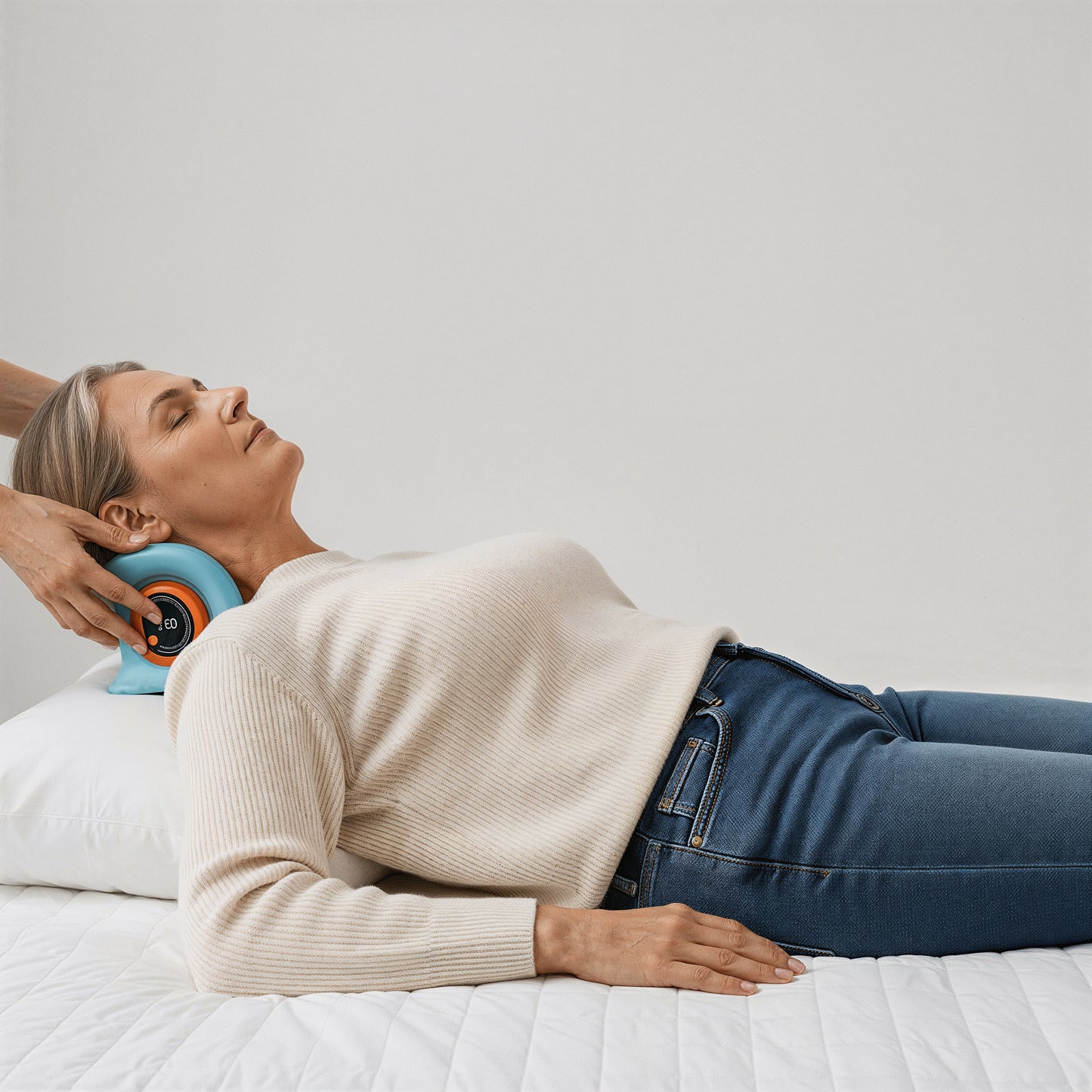 BodyRenew EMS Cervical Neck Massager with Heat & Traction – Deep Neck Relief & Muscle Relaxation.